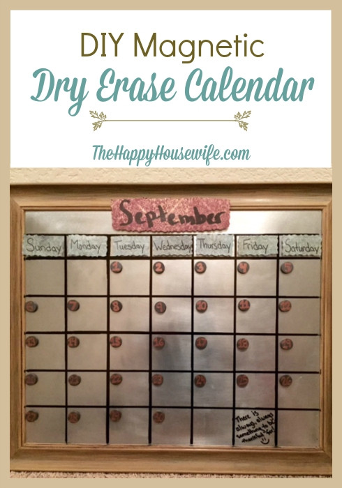 Best ideas about DIY Dry Erase Calendar
. Save or Pin DIY Magnetic Dry Erase Calendar The Happy Housewife Now.