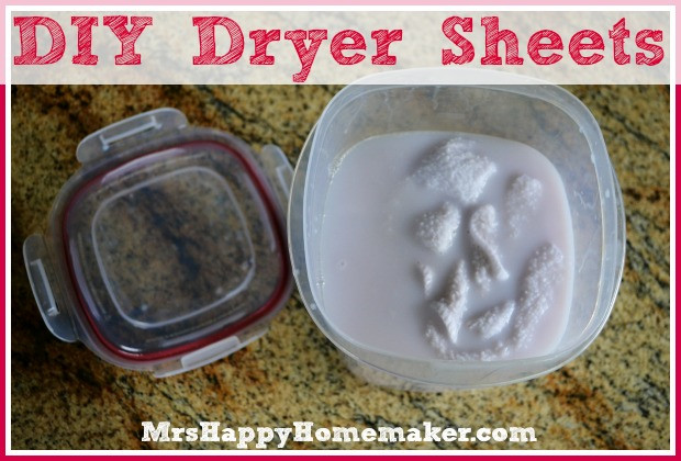 Best ideas about DIY Dryer Sheets
. Save or Pin DIY Homemade Dryer Sheets Mrs Happy Homemaker Now.