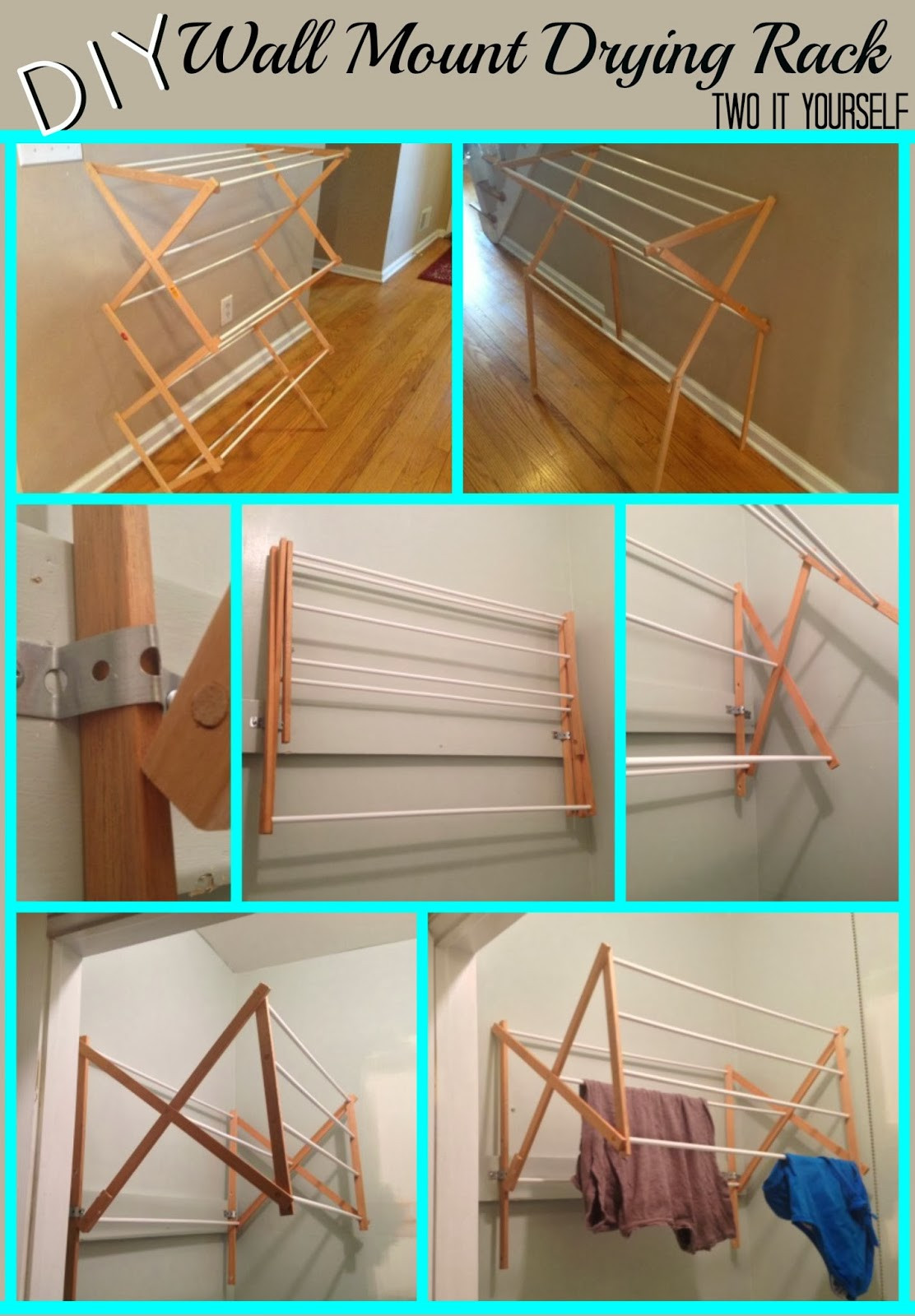 Best ideas about DIY Drying Racks
. Save or Pin Two It Yourself DIY Laundry Drying Rack Wall Mount from Now.