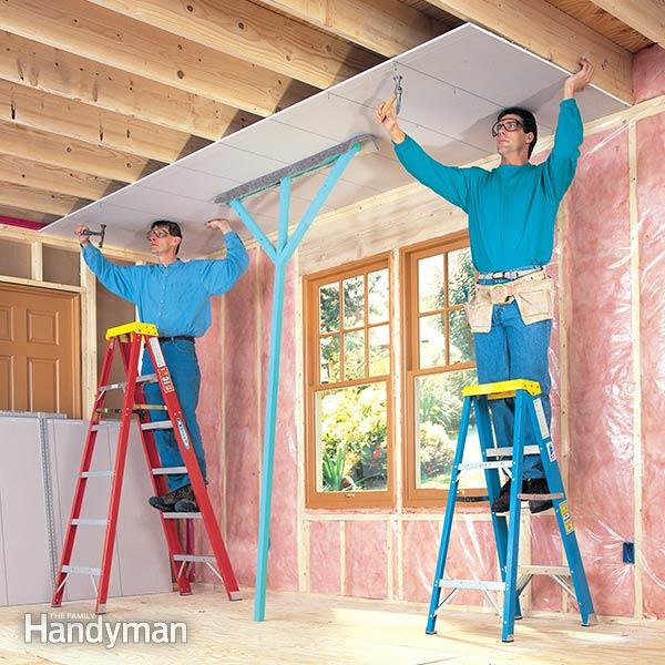 Best ideas about DIY Drywall Installation
. Save or Pin How to Hang Drywall Like a Pro — The Family Handyman Now.