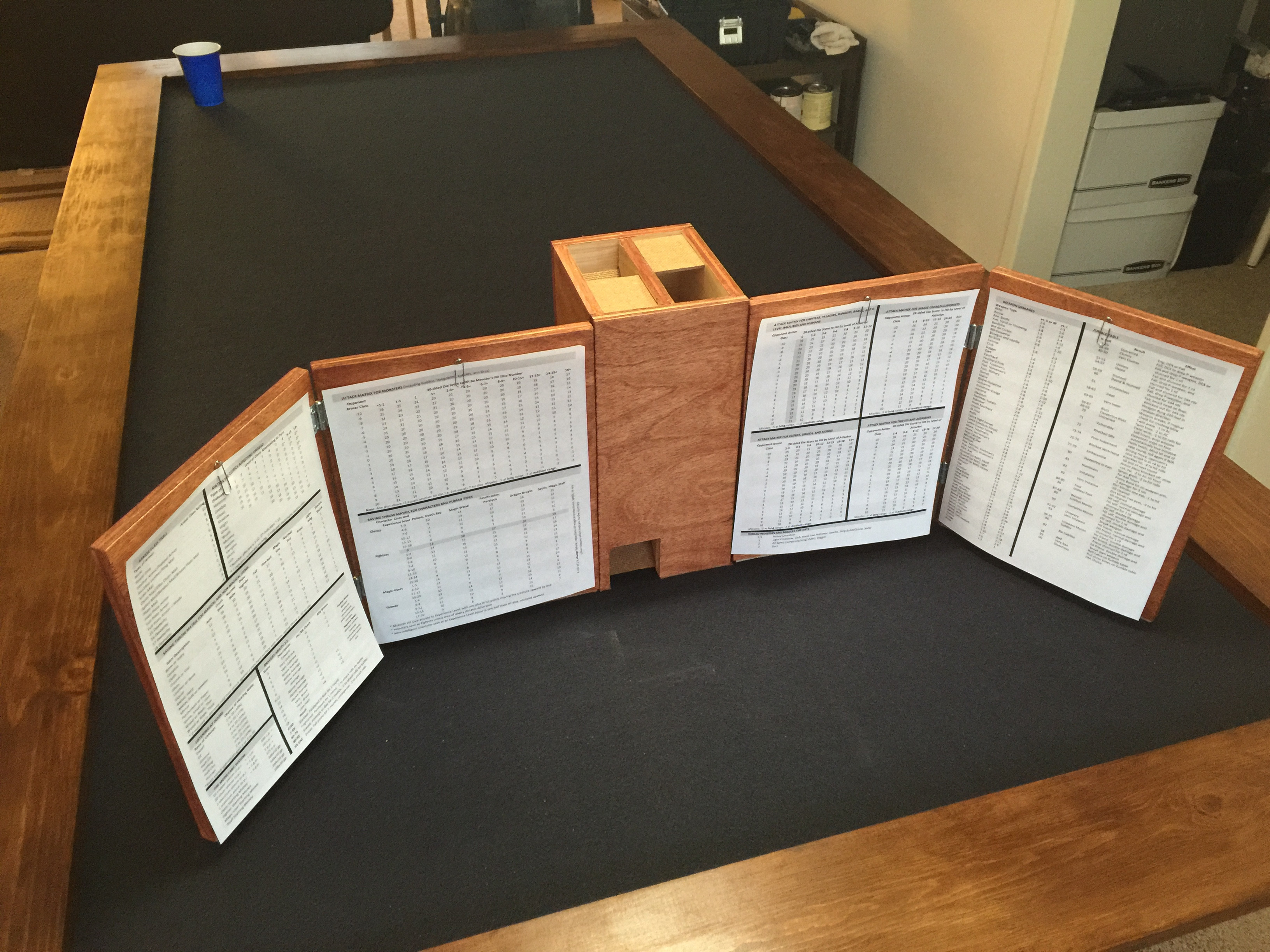 Best ideas about DIY Dungeon Master Screen
. Save or Pin Wooden DM Screen & Dice Tower Now.