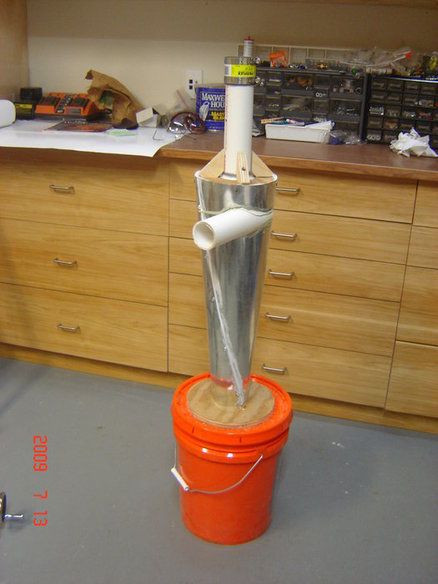 Best ideas about DIY Dust Separator
. Save or Pin Homemade Cyclone Dust Collector by jcoulam LumberJocks Now.