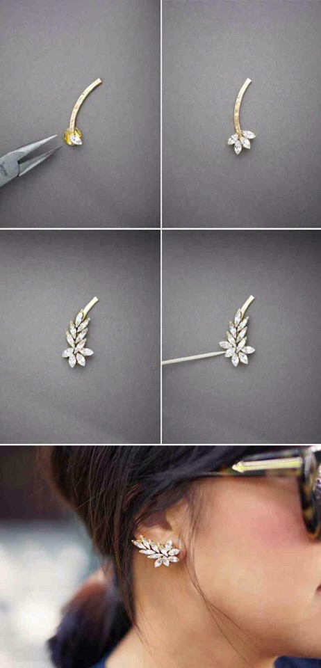 Best ideas about DIY Earring Cuff
. Save or Pin DIY Ear Cuff Now.
