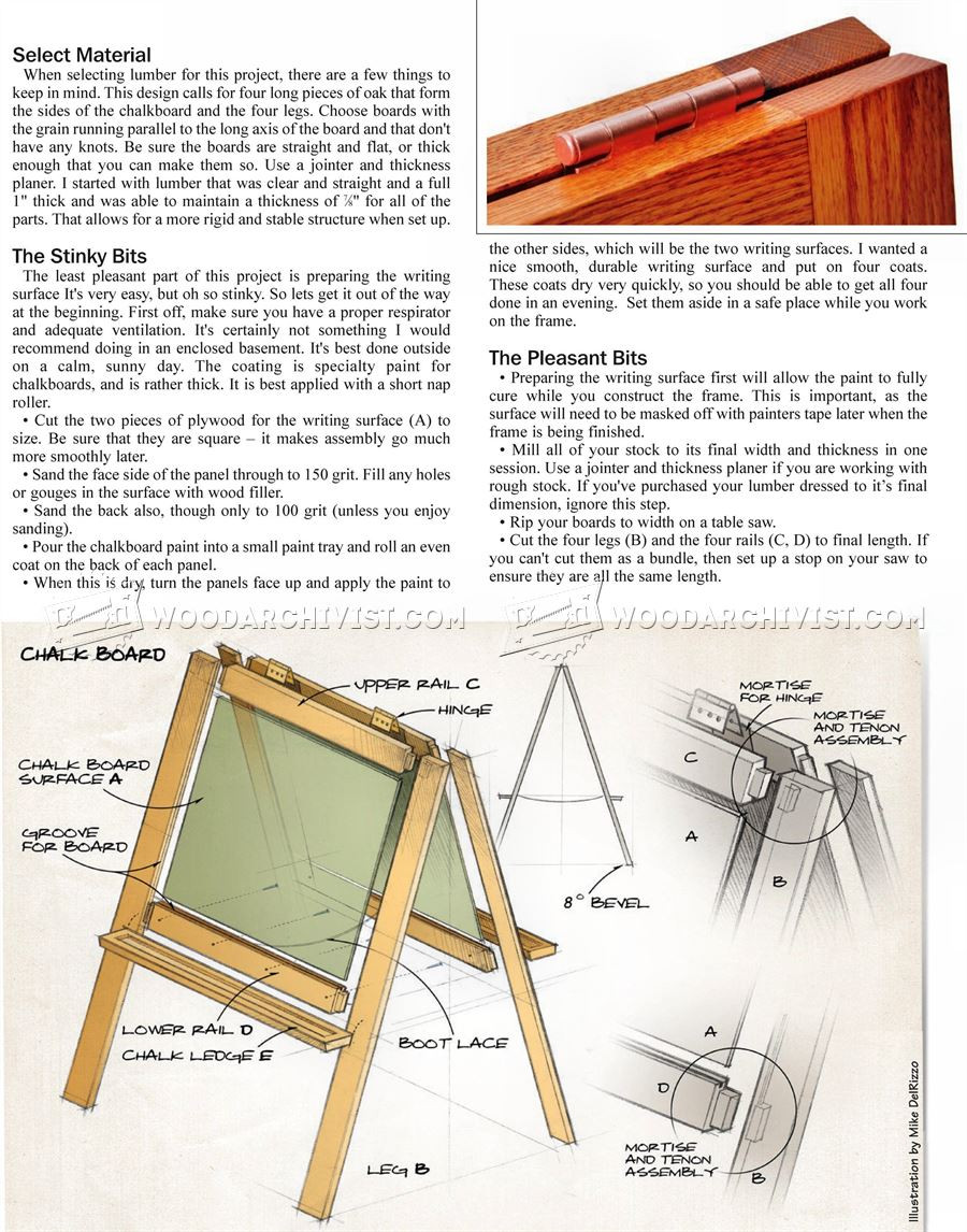Best ideas about DIY Easel Plans
. Save or Pin DIY Chalkboard Easel • WoodArchivist Now.