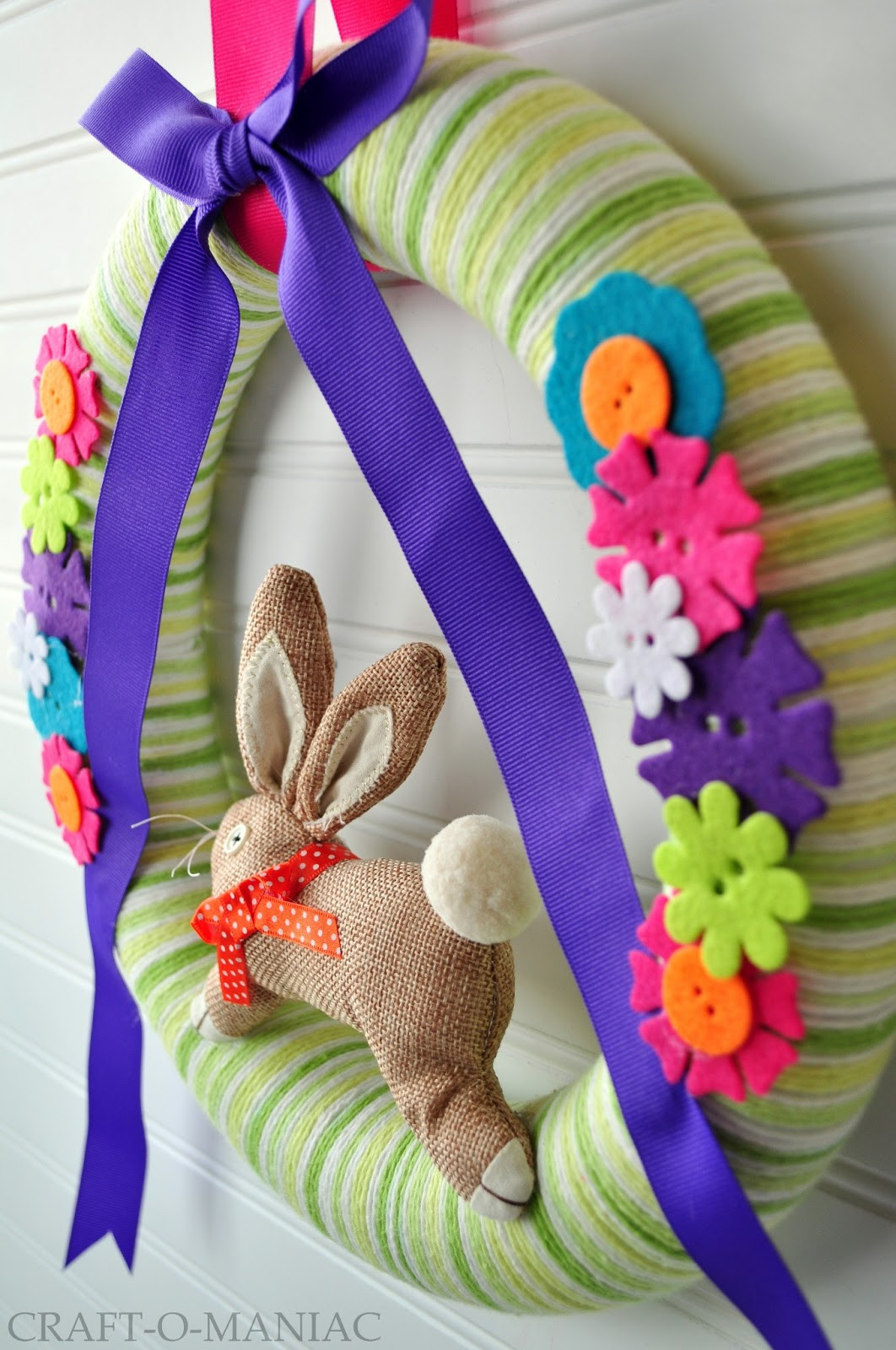 Best ideas about DIY Easter Wreath
. Save or Pin DIY Easter Wreath Craft O Maniac Now.