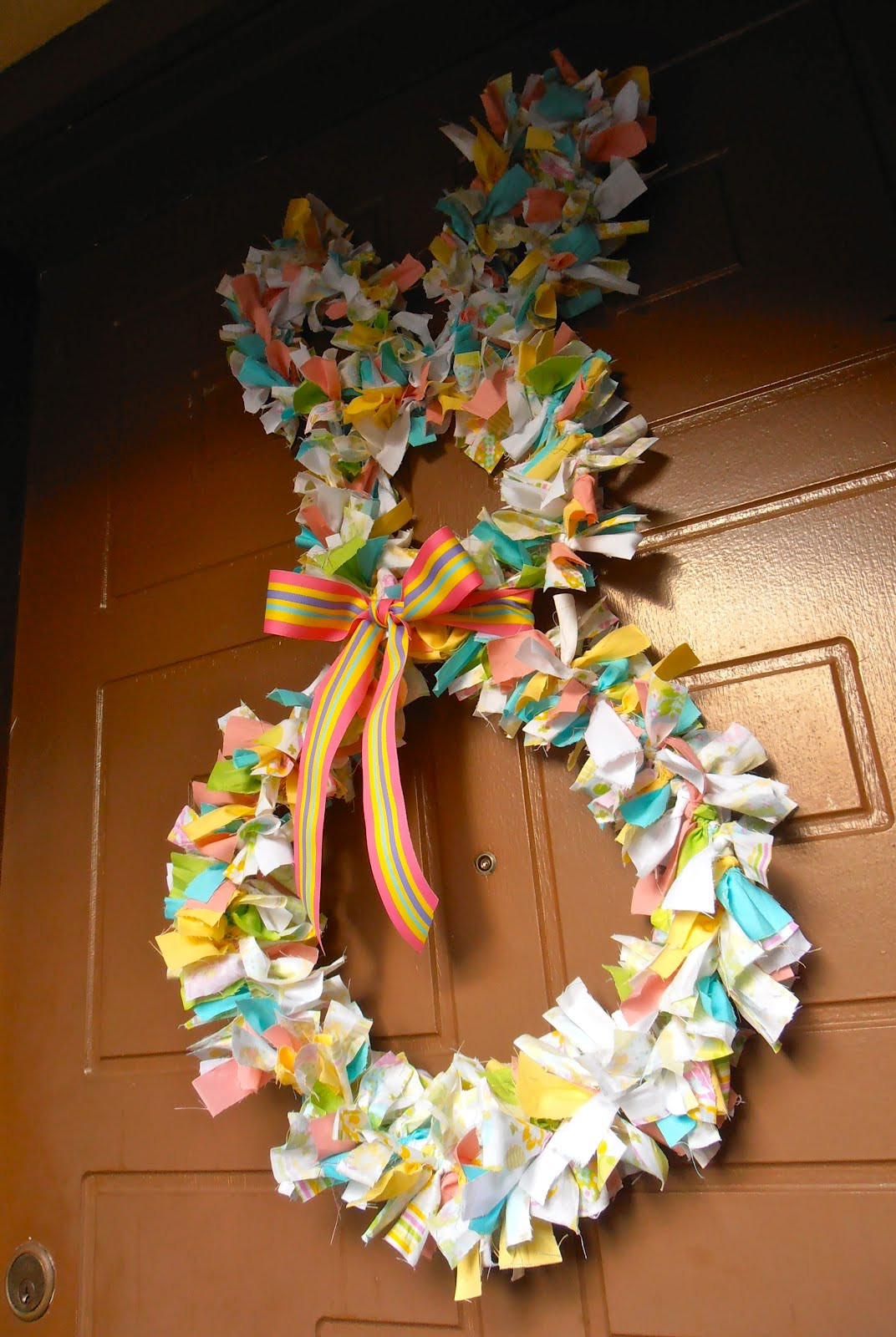 Best ideas about DIY Easter Wreath
. Save or Pin Giggleberry Creations Fabric Scrap Easter Bunny Wreath DIY Now.