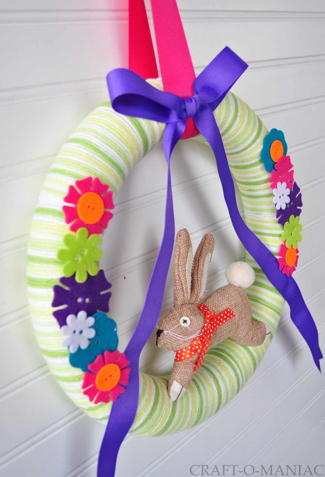 Best ideas about DIY Easter Wreath
. Save or Pin DIY Easter Wreath Craft O Maniac Now.
