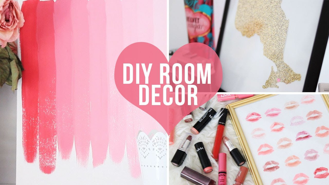 Best ideas about DIY Easy Room Decorations
. Save or Pin 3 Easy Room Decor Wall Art DIYs♡ Now.