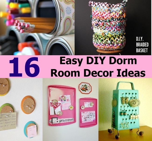 Best ideas about DIY Easy Room Decorations
. Save or Pin 16 Easy DIY Dorm Room Decor Ideas Now.