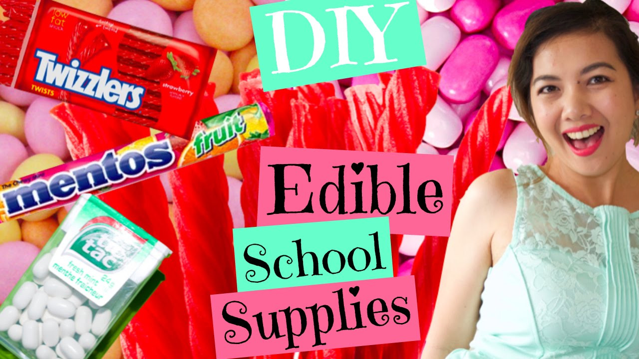 Best ideas about DIY Edible School Supplies
. Save or Pin DIY EDIBLE SCHOOL SUPPLIES PART 1 Mentos Eraser Twizzlers Now.