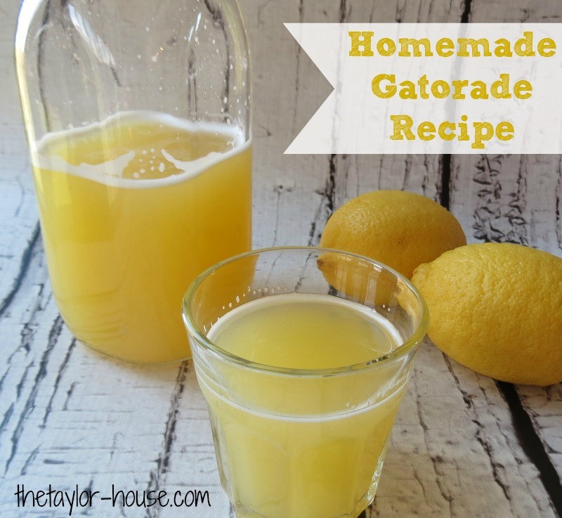 Best ideas about DIY Electrolyte Water
. Save or Pin Homemade Gatorade Recipe The Taylor House Now.
