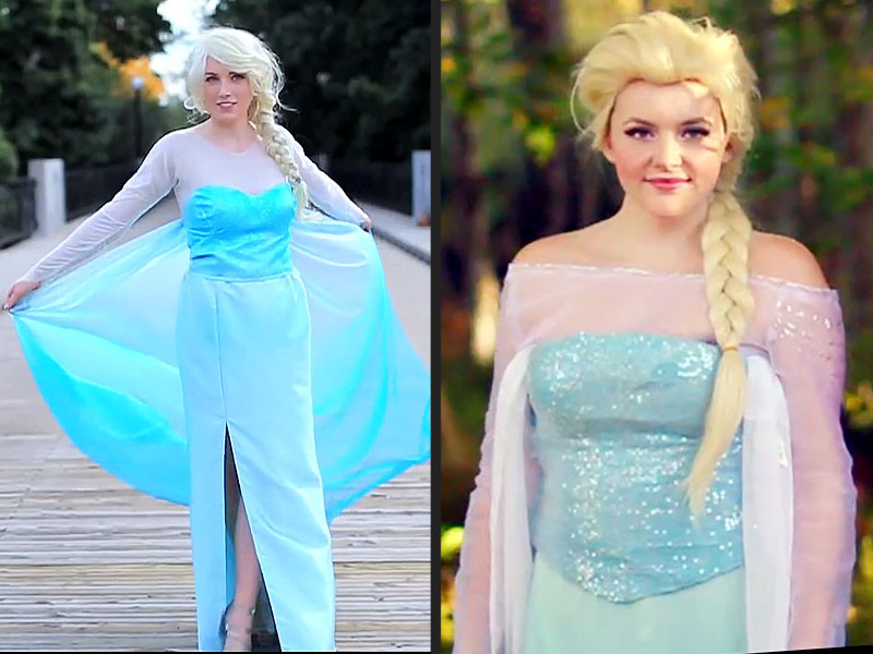 Best ideas about DIY Elsa Costume
. Save or Pin Frozen DIY Elsa Dress Halloween Costume Now.