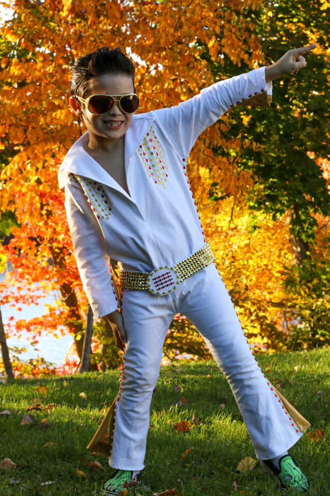 Best ideas about DIY Elvis Costume
. Save or Pin How to make a DIY Boy’s Elvis Jumpsuit Halloween Costume Now.