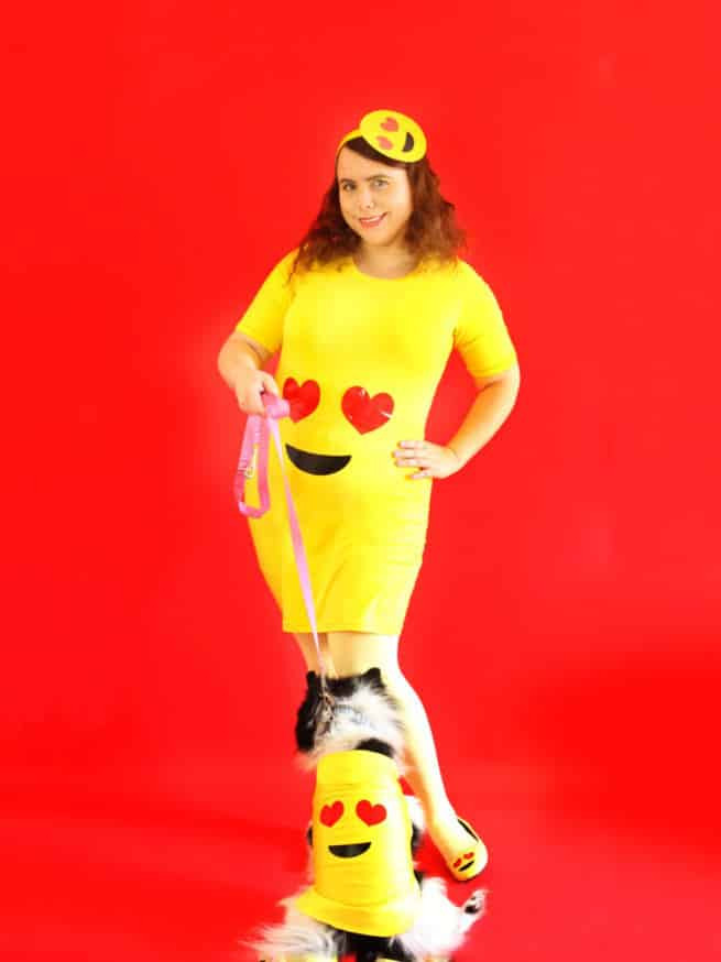 Best ideas about DIY Emoji Costume
. Save or Pin DIY Emoji Costume For La s & Their Fur Babies ⋆ Brite Now.