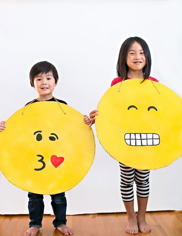 Best ideas about DIY Emoji Halloween Costume
. Save or Pin EASY DIY CARDBOARD EMOJI COSTUME Now.