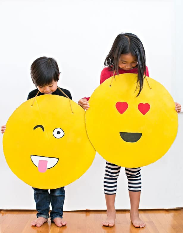 Best ideas about DIY Emoji Halloween Costume
. Save or Pin EASY DIY CARDBOARD EMOJI COSTUME Now.