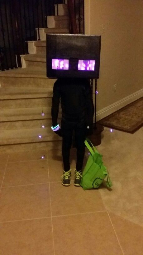Best ideas about DIY Enderman Costume
. Save or Pin Minecraft Enderman Halloween Costume Now.