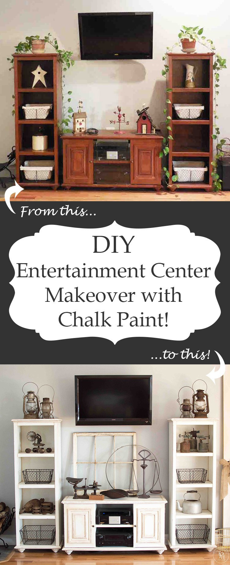 Best ideas about DIY Entertainment Center
. Save or Pin DIY Entertainment Center Makeover with Chalk Paint Now.