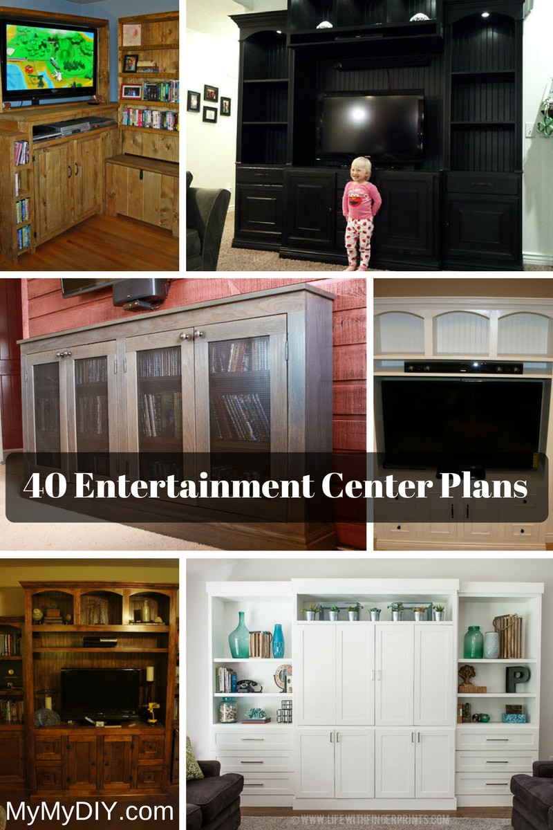 Best ideas about DIY Entertainment Center Plans
. Save or Pin 40 DIY Entertainment Center Plans [Ranked] MyMyDIY Now.