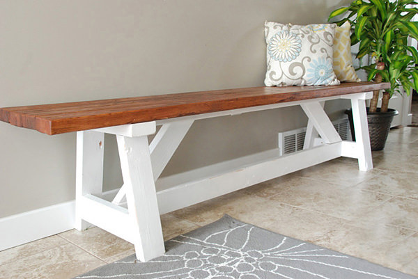 Best ideas about DIY Entryway Bench Plans
. Save or Pin 15 DIY Entryway Bench Projects Now.