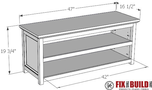 Best ideas about DIY Entryway Bench Plans
. Save or Pin DIY Entryway Shoe Storage Bench Now.