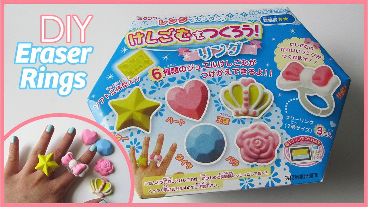 Best ideas about DIY Eraser Kit
. Save or Pin DIY Eraser Rings Kutsuwa Japanese Eraser Kit Now.