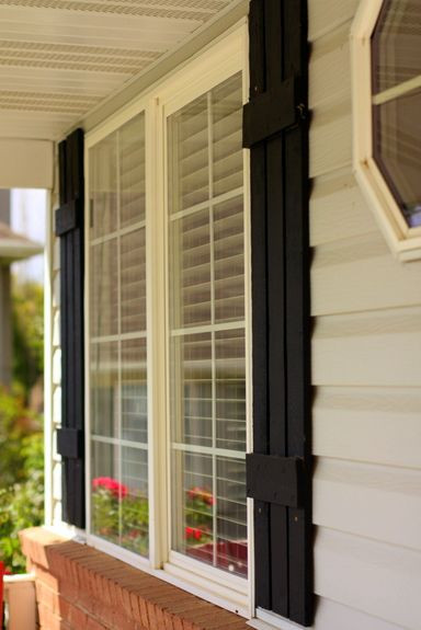 Best ideas about DIY Exterior Shutters
. Save or Pin DiY Wood Shutters depending on window size i think you Now.