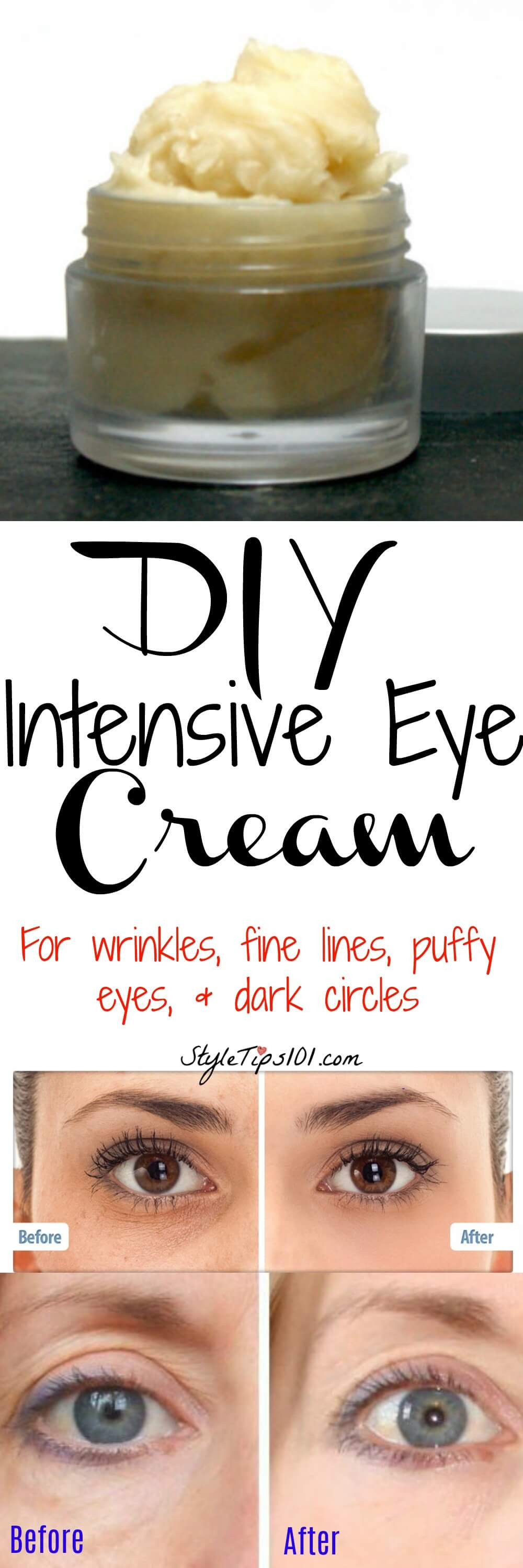 Best ideas about DIY Eye Cream
. Save or Pin Homemade Intensive Eye Cream Now.
