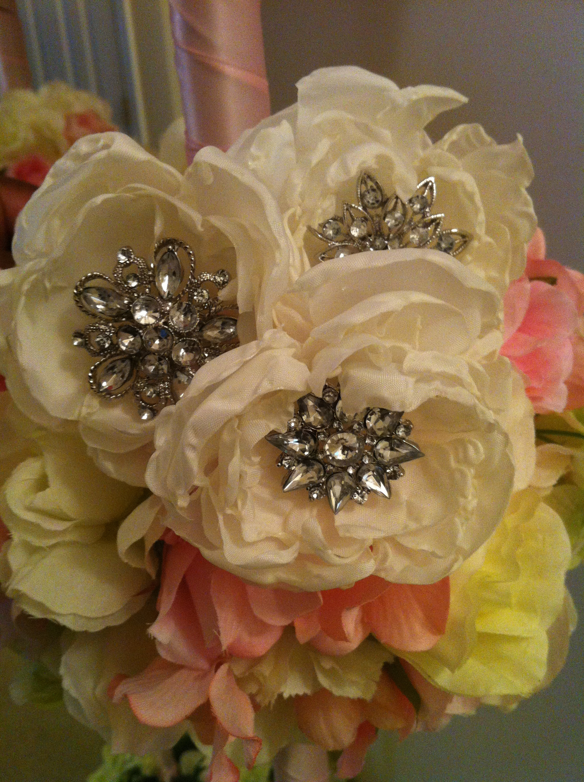 Best ideas about DIY Fabric Flowers
. Save or Pin My DIY Fabric Flowers for Use in My Brooch Bouquets Now.