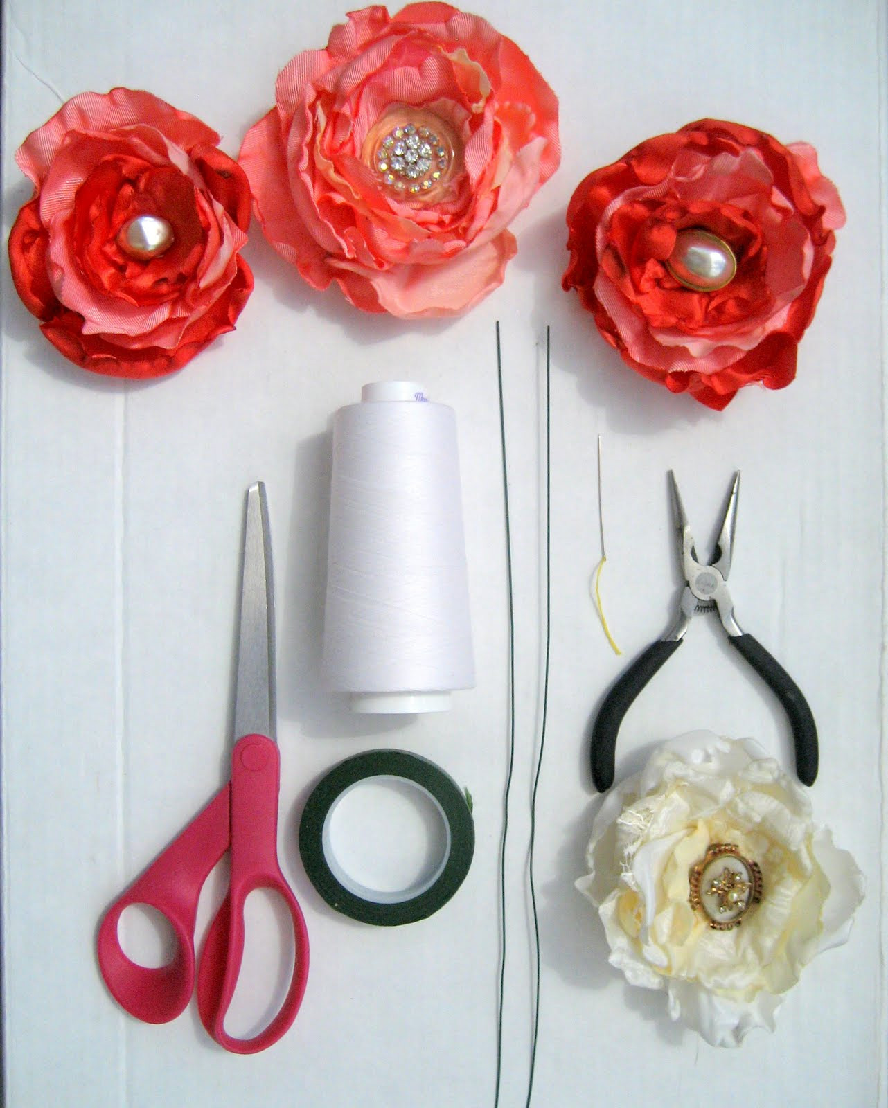 Best ideas about DIY Fabric Flowers
. Save or Pin Running With Scissors DIY Fabric Flower Wedding Bouquet Now.