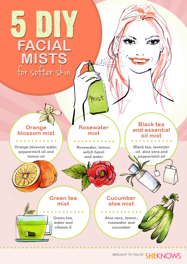 Best ideas about DIY Face Mist
. Save or Pin 5 DIY facial mists for softer skin Now.