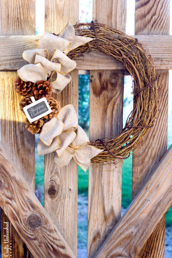 Best ideas about DIY Fall Crafts
. Save or Pin DIY Fall Wreath Rustic Burlap Crafts Unleashed Now.