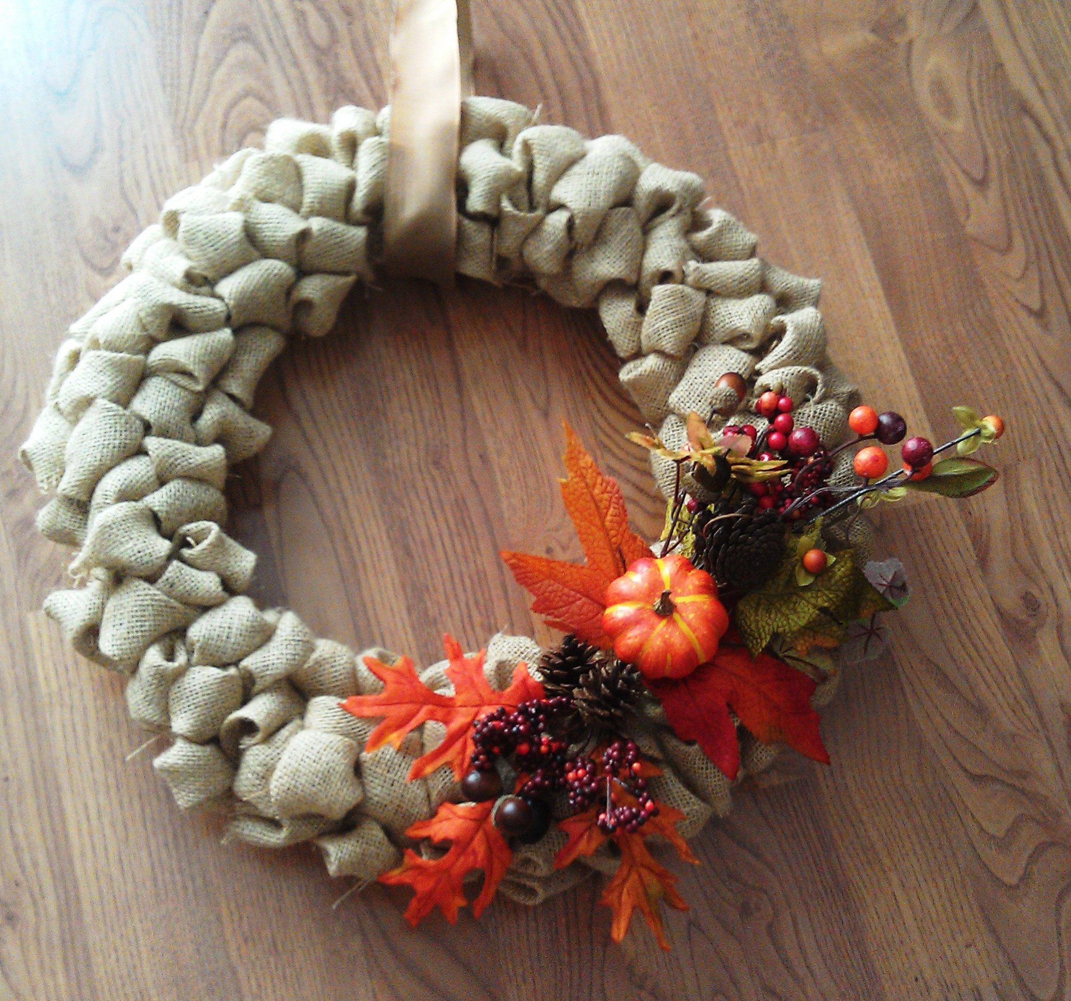 Best ideas about DIY Fall Wreath
. Save or Pin Fall Burlap Wreath DIY Now.
