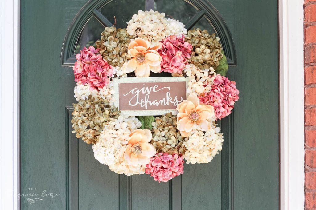 Best ideas about DIY Fall Wreath
. Save or Pin DIY Fall Wreath with faux hydrangeas SUPER easy Now.