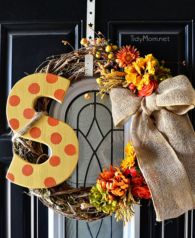 Best ideas about DIY Fall Wreaths
. Save or Pin DIY Monogram Fall Wreath Now.