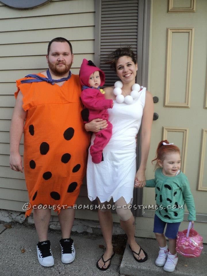 Best ideas about DIY Family Costumes
. Save or Pin Homemade Flintstones Family Costume Now.
