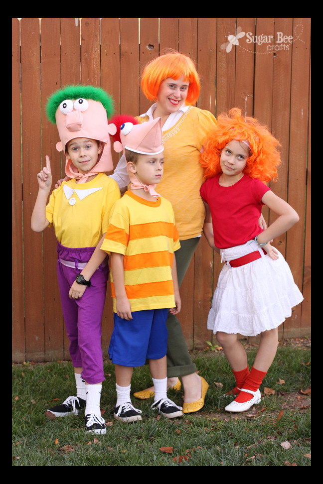 Best ideas about DIY Family Costumes
. Save or Pin Phineas and Ferb DIY Family Costumes Sugar Bee Crafts Now.