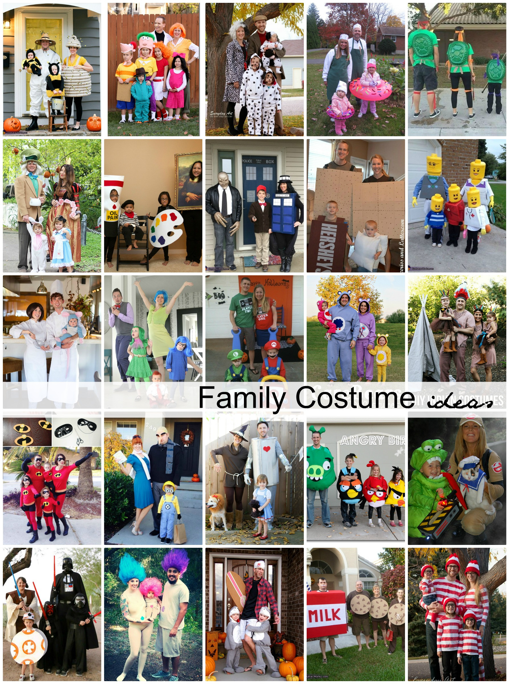 Best ideas about DIY Family Halloween Costumes
. Save or Pin DIY Family Halloween Costume Ideas The Idea Room Now.
