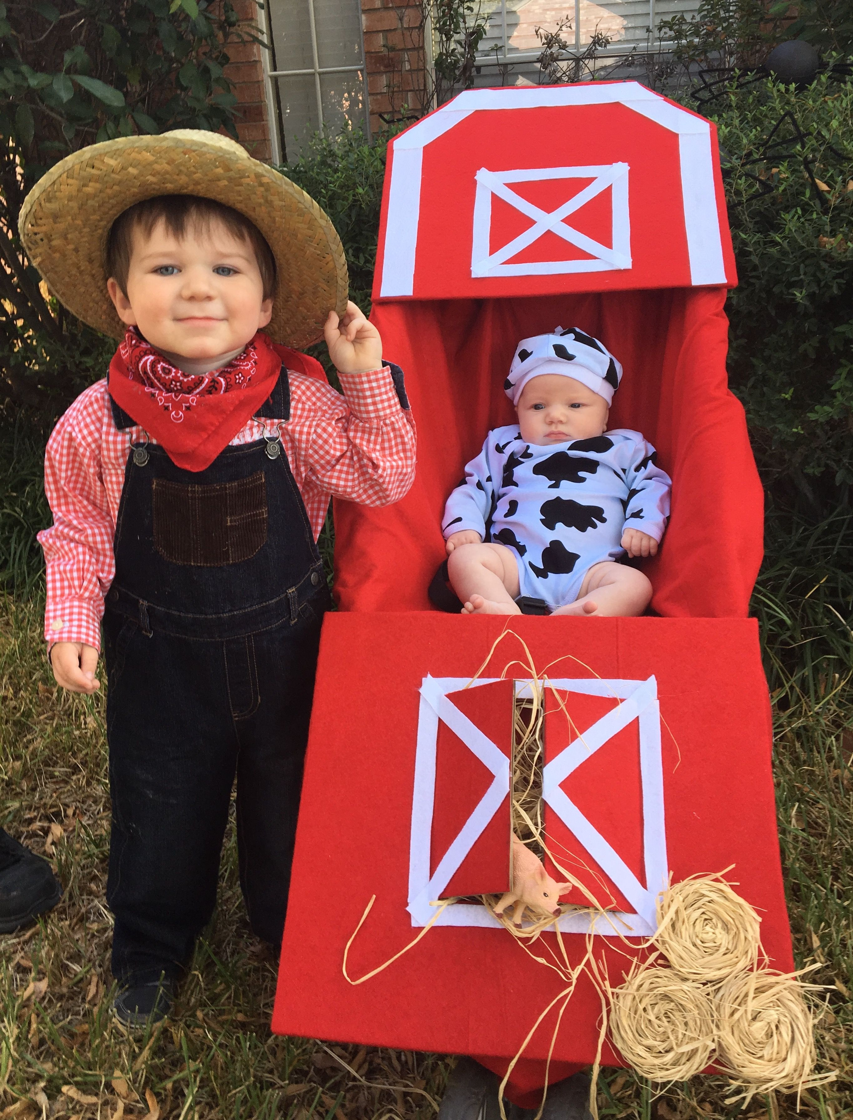 Best ideas about DIY Farmer Costume
. Save or Pin Halloween stroller costume for siblings Halloween Now.