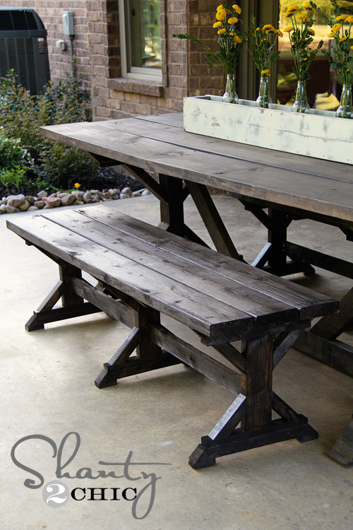 Best ideas about DIY Farmhouse Benches
. Save or Pin DIY Bench Farmhouse Style Shanty 2 Chic Now.