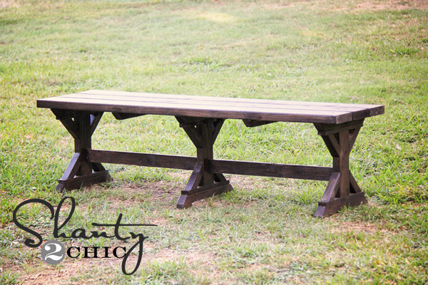 Best ideas about DIY Farmhouse Benches
. Save or Pin DIY Bench Farmhouse Style Shanty 2 Chic Now.