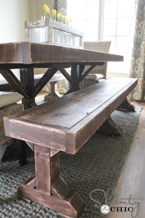 Best ideas about DIY Farmhouse Benches
. Save or Pin DIY Benches for my Dining Table Shanty 2 Chic Now.