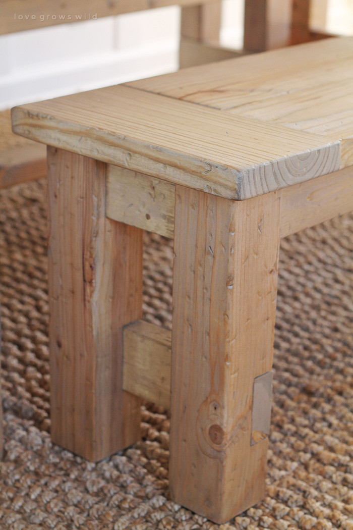 Best ideas about DIY Farmhouse Benches
. Save or Pin DIY Farmhouse Bench Love Grows Wild Now.