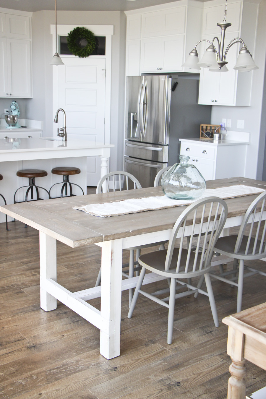 Best ideas about DIY Farmhouse Chairs
. Save or Pin DIY Farmhouse Table and Bench HoneyBear Lane Now.