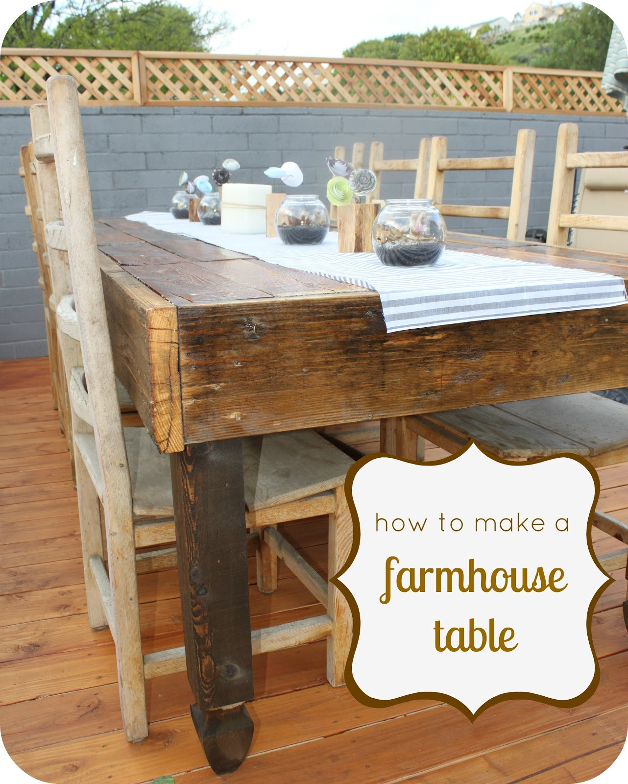 Best ideas about DIY Farmhouse Table
. Save or Pin Look What Jeff Did DIY Farmhouse Table Now.