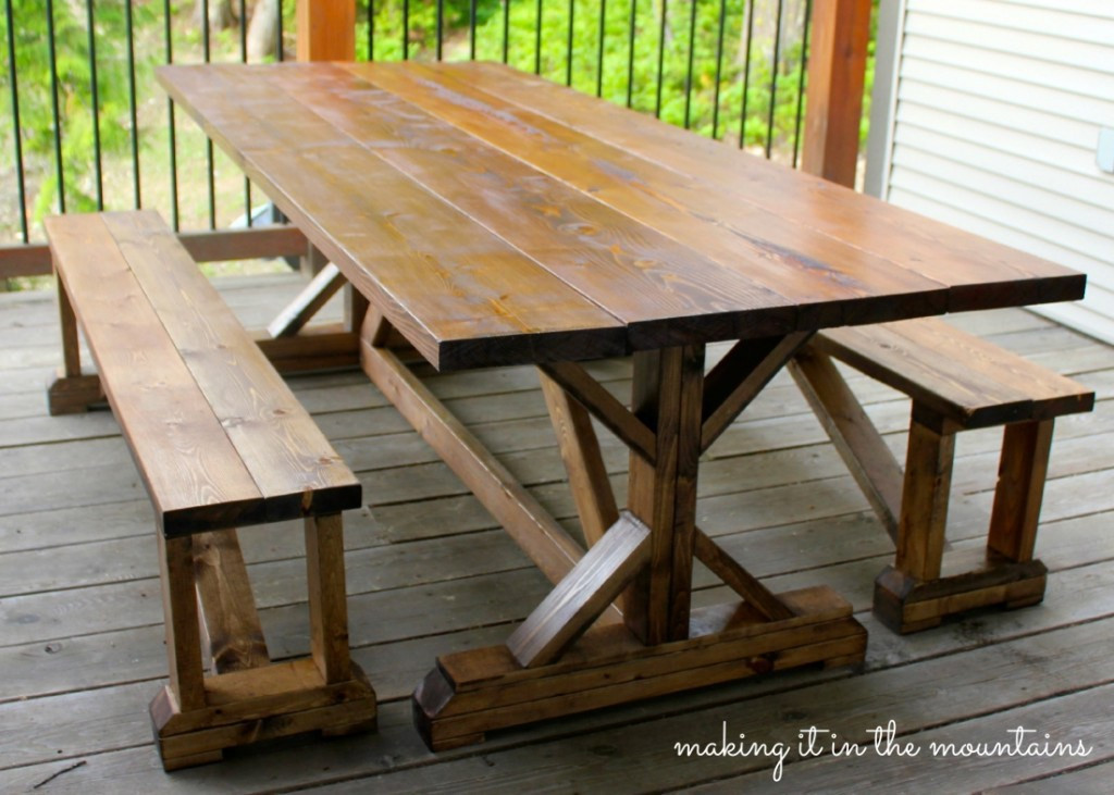 Best ideas about DIY Farmhouse Table
. Save or Pin 10 DIY Outdoor Farmhouse Tables Seeking Lavendar Lane Now.