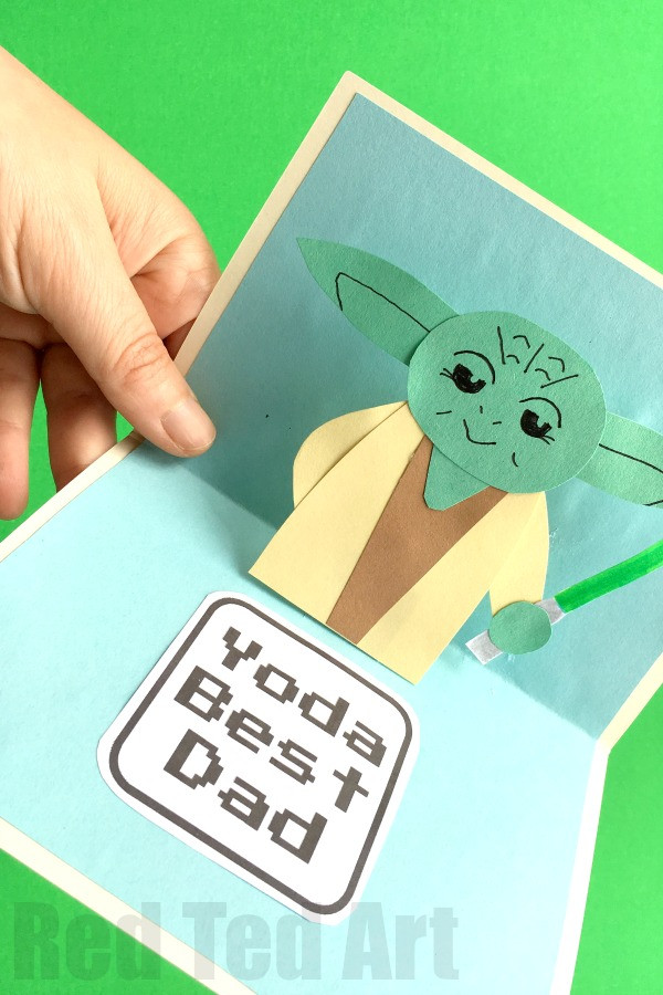 Best ideas about DIY Fathers Day Cards
. Save or Pin Pop Up Father s Day Card Red Ted Art s Blog Now.