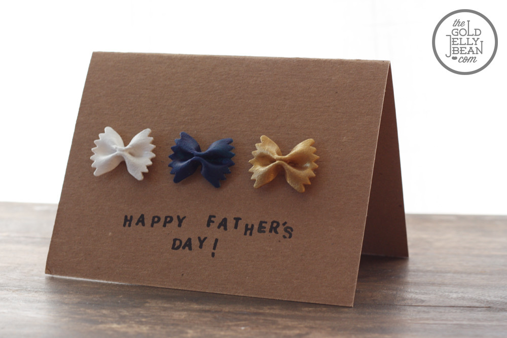 Best ideas about DIY Fathers Day Cards
. Save or Pin DIY Father’s Day Cards with Bow Tie Pasta Now.