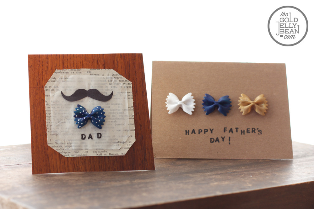 Best ideas about DIY Fathers Day Cards
. Save or Pin DIY Father’s Day Cards with Bow Tie Pasta Now.