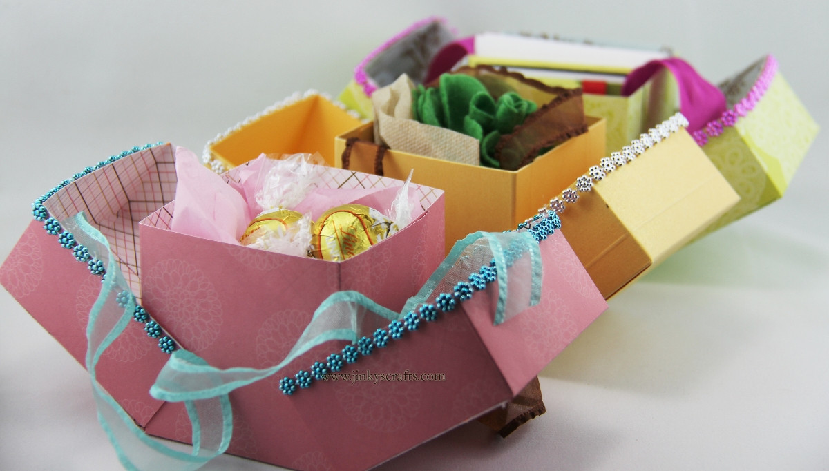 Best ideas about DIY Favor Boxes
. Save or Pin Jinky s Crafts & Designs DIY Cube Favor Boxes Now.